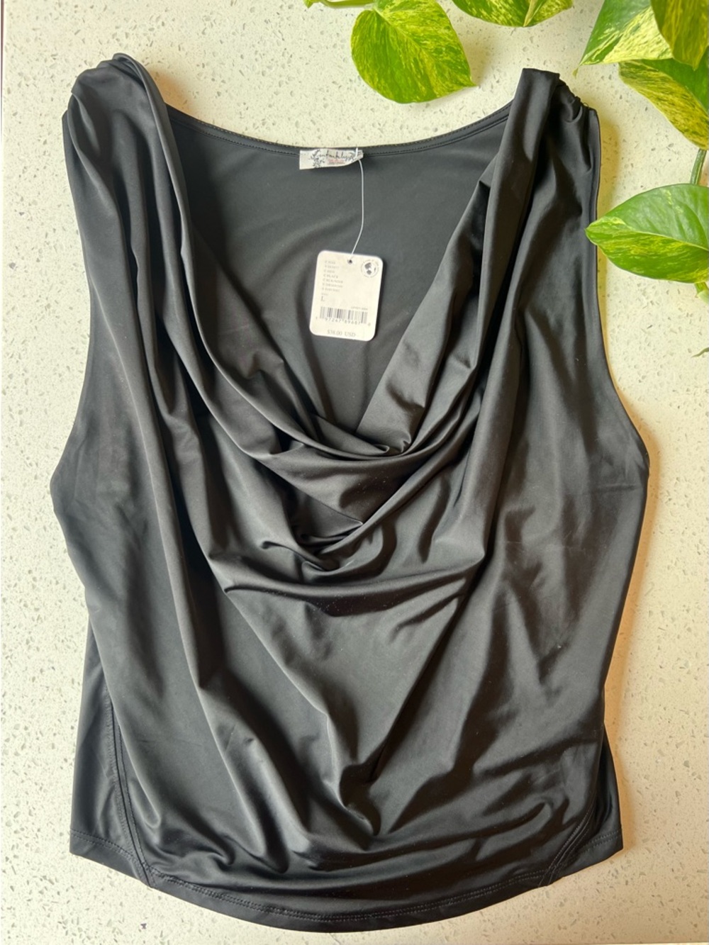 Free People City Nights Cowl Neck Top - NWT